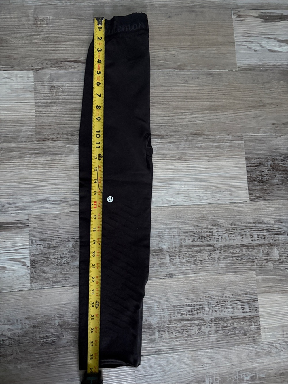 Lululemon Seamless Compression Leggings Black Logo Waistband - Picture 10 of 10